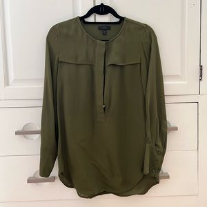 J.Crew Blouse, Olive Green, Size 00